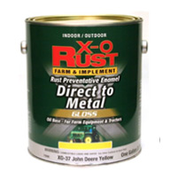 X-O Rust Interior/Exterior Direct to Metal Farm & Implement Oil Based Brush on Enamel